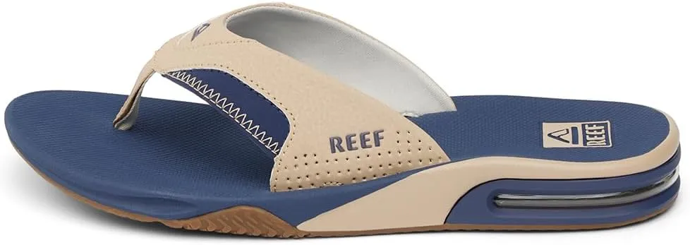 REEF Fanning Men's Bottle Opener Flip Flop, Arch Support, Durable Outsole, Water Friendly