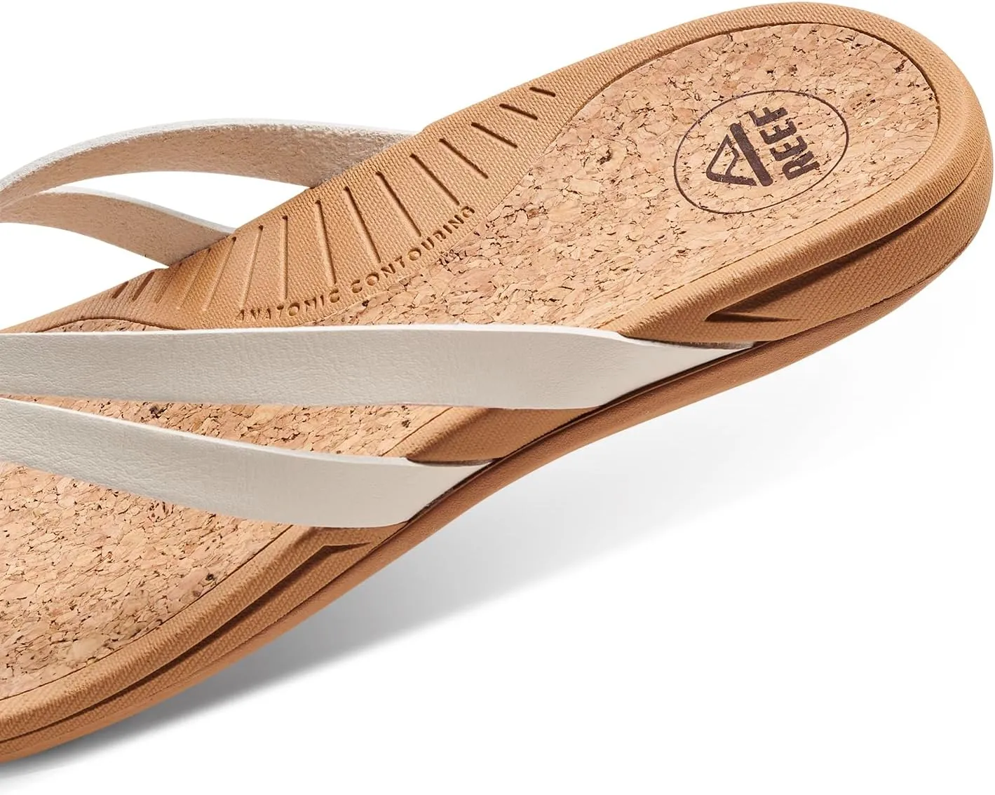 REEF Pacific Joy Women's Flip Flop, Vegan Leather Strap and Soft Cushion Footbed