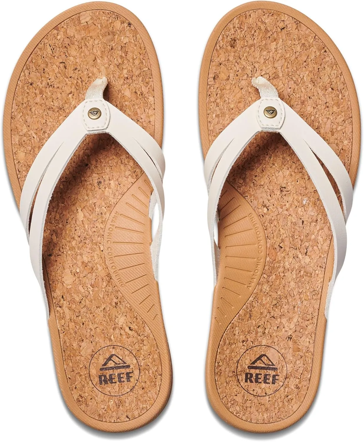 REEF Pacific Joy Women's Flip Flop, Vegan Leather Strap and Soft Cushion Footbed