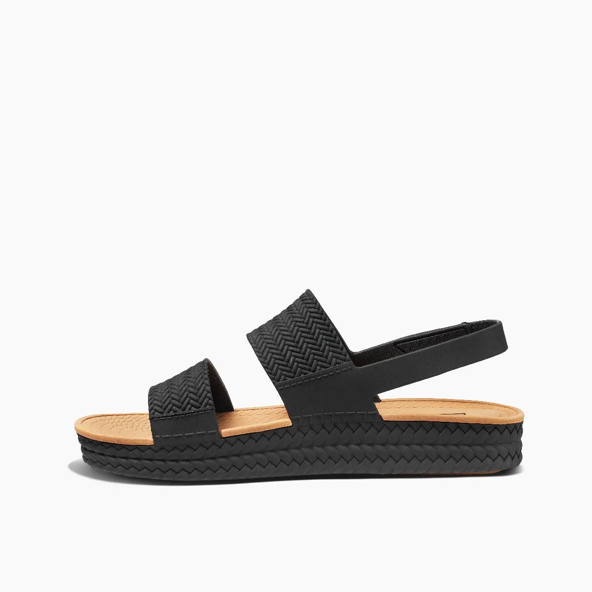 REEF Water Vista Sandal-Black/Tan