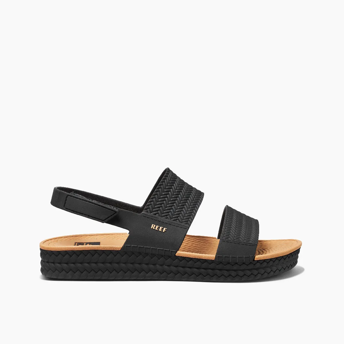 REEF Water Vista Sandal-Black/Tan