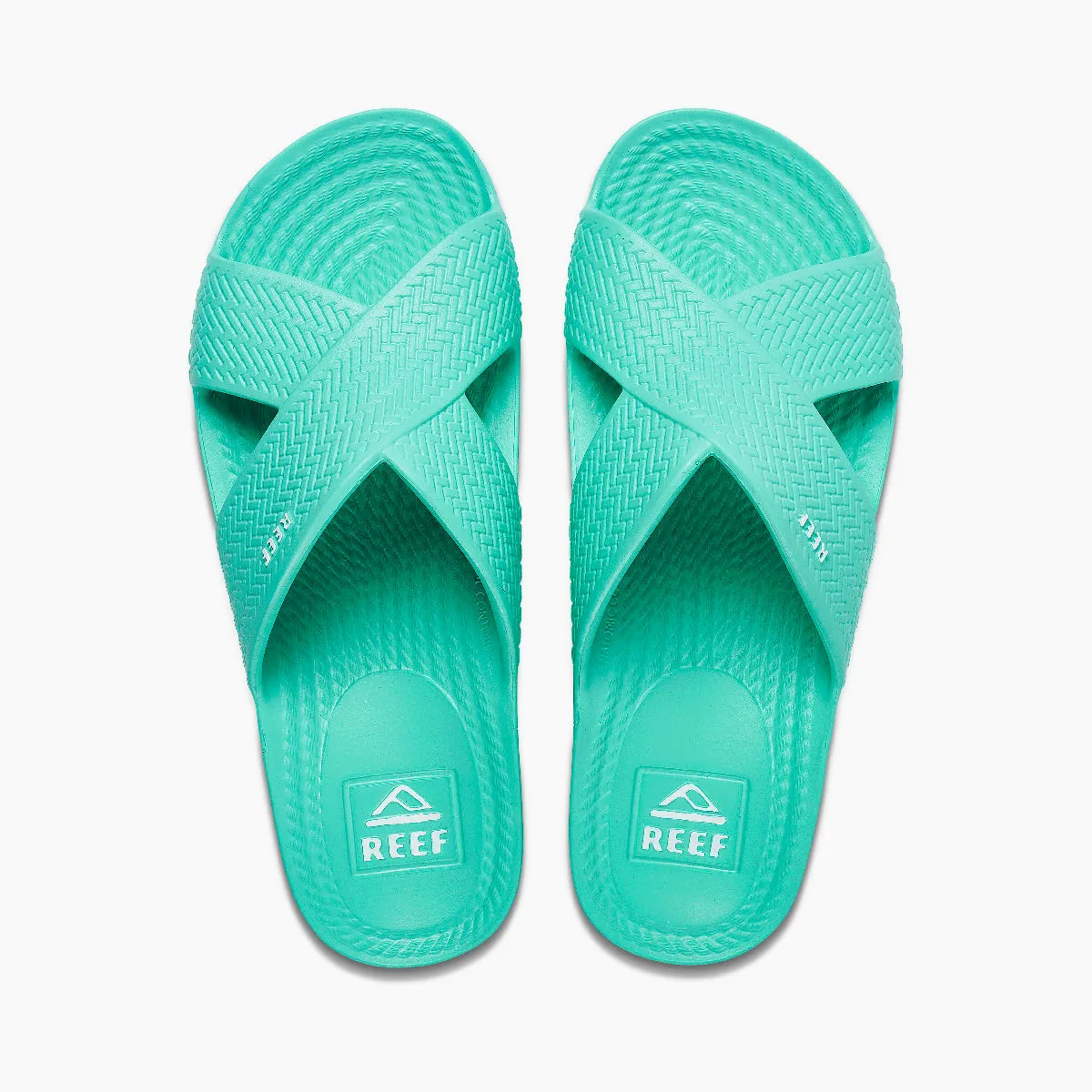 REEF Water X Slide Sandal-Neon Teal
