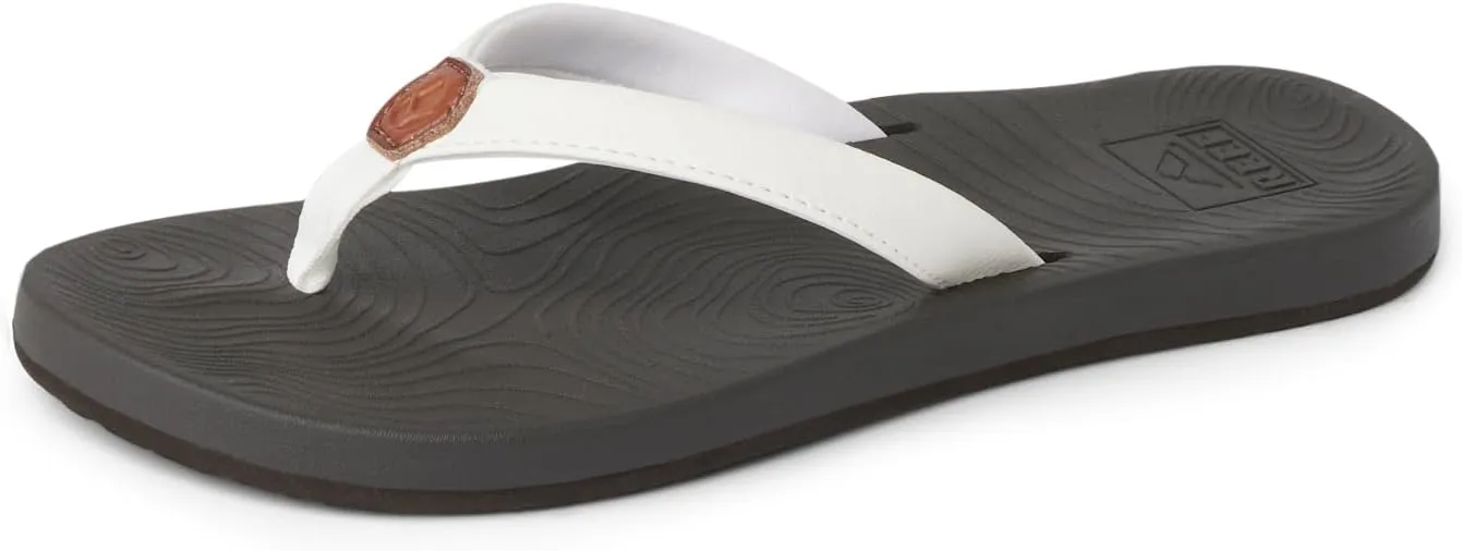 Reef womens Reef Zen Love Flip Flop, White, 10 US