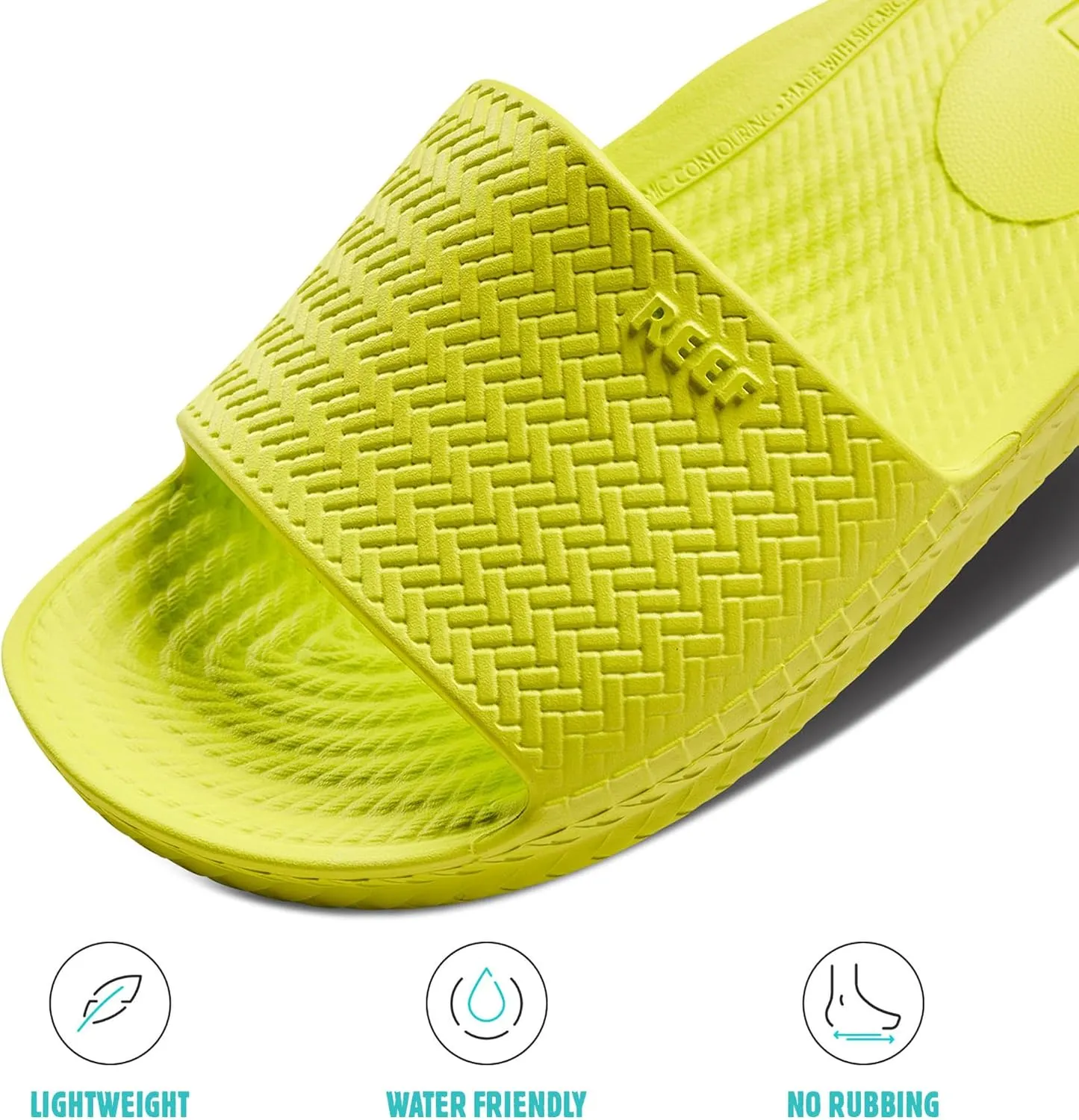 Reef Women's Water Scout Slide Sandal, Lime, 7