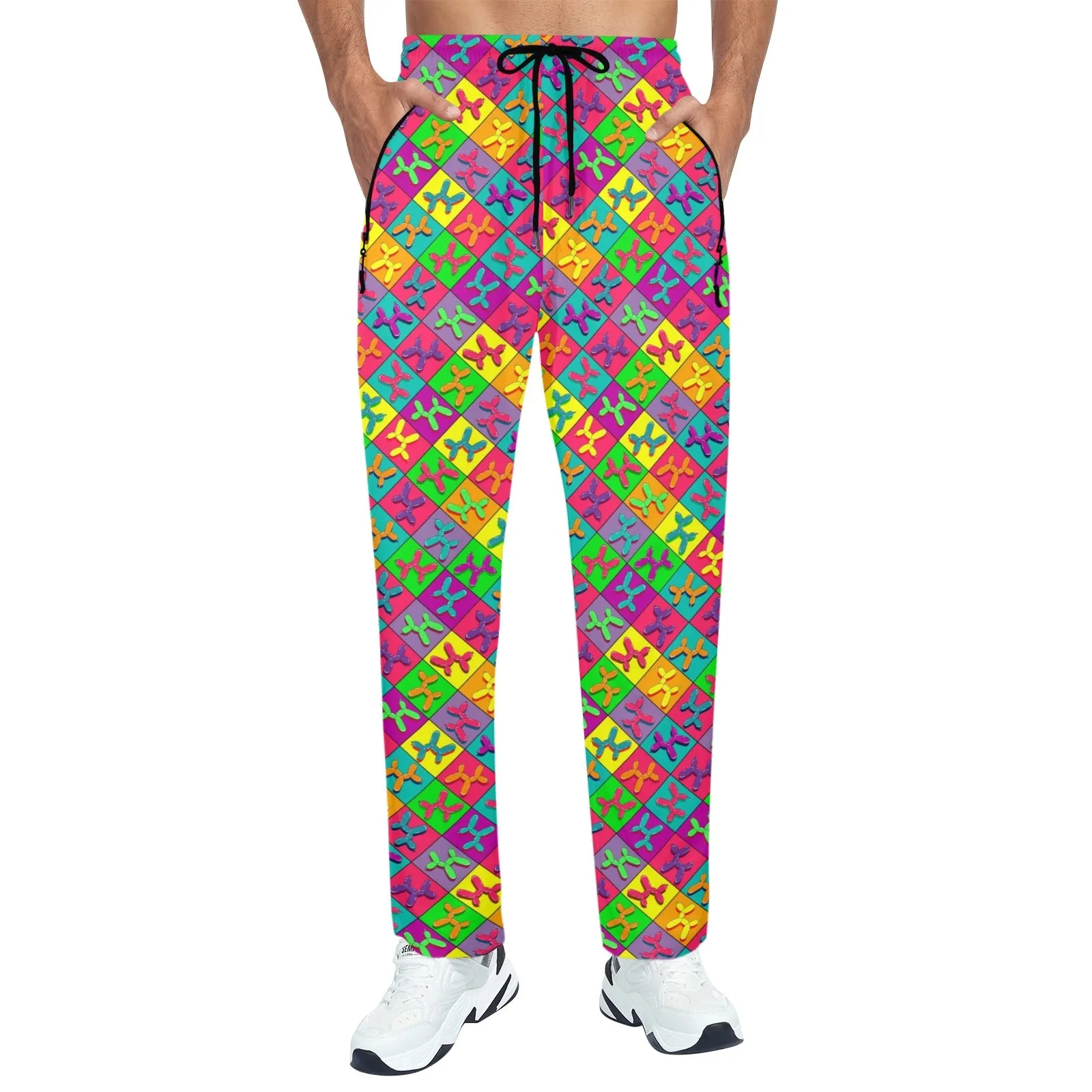 Retro Dog - Men's Quick Dry Pants (S - 4XL)