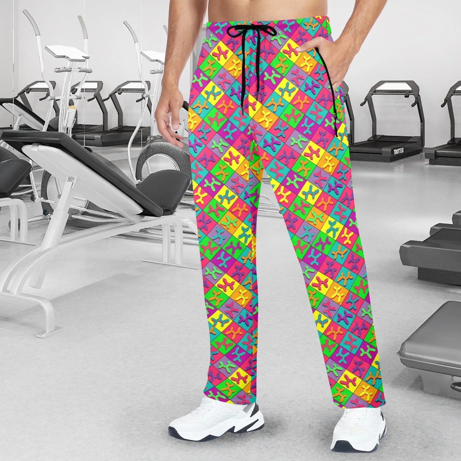 Retro Dog - Men's Quick Dry Pants (S - 4XL)