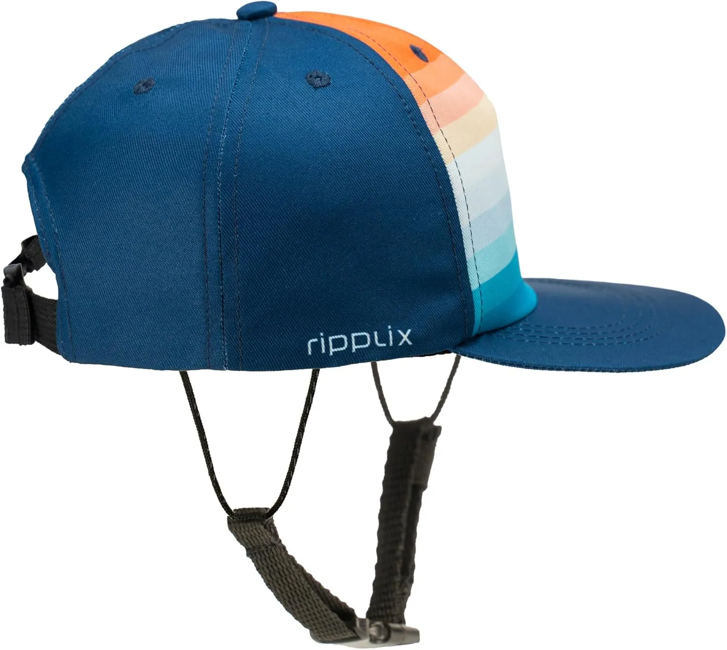 Ride On Surf Baseball Cap, Water Sports Trucker Surf Hat with Chin Strap Made from Recycled Material for Sun Protection