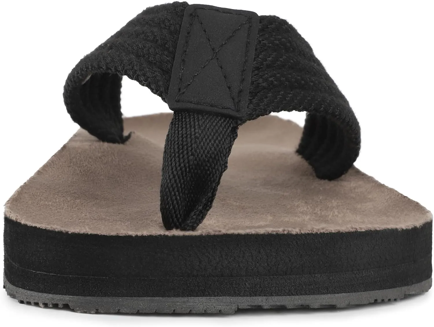 riemot Beach Flip Flops for Men Arch Support Sandals Summer Suede 3 Point Flip-Flop Classical Thongs Sandal for Beach Swimming Pool Home Shower Shoes US9/14