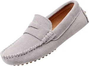 rismart Boys Girls Slip on Loafers Casual Flat Kids Moccasin Slippers