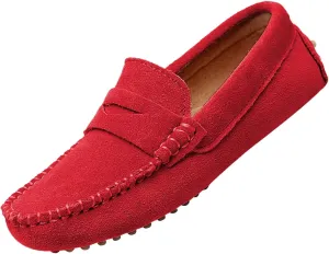 rismart Boys Girls Slip on Loafers Casual Flat Kids Moccasin Slippers
