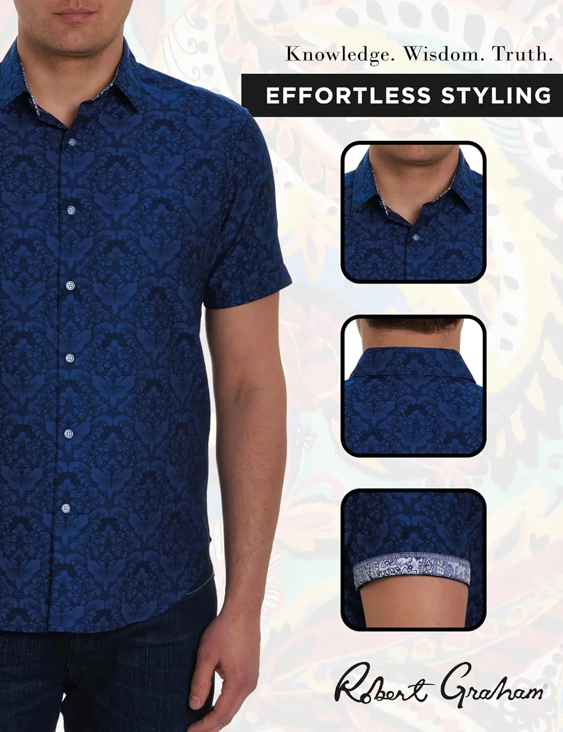 Robert Graham Men's Bayview, Cotton Button-Up Long-Sleeve Shirt