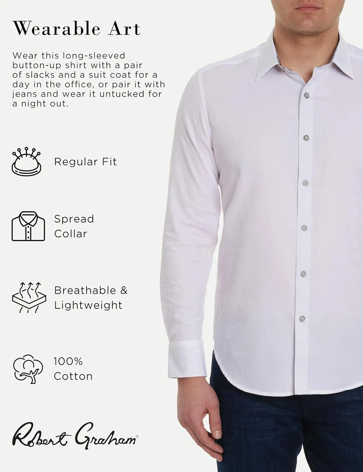 Robert Graham Men's Bayview Long Sleeve Woven Button Down Shirt
