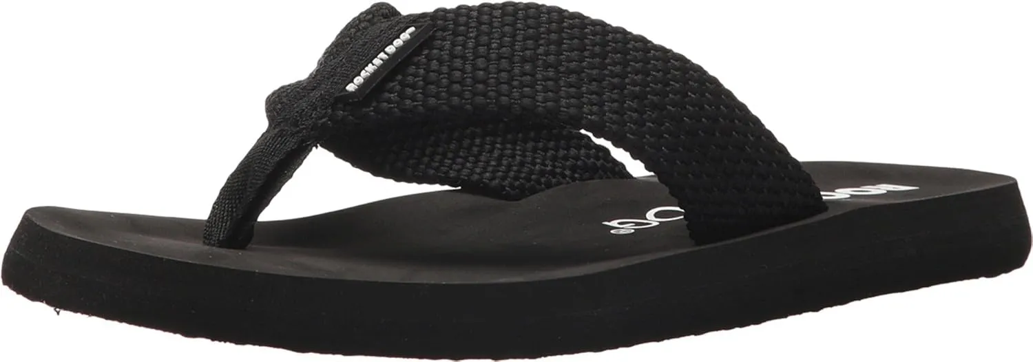 Rocket Dog Women's Adios Webbing Fabric Flip-Flop, Black, 7
