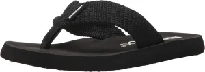 Rocket Dog Women's Adios Webbing Fabric Flip-Flop, Black, 7