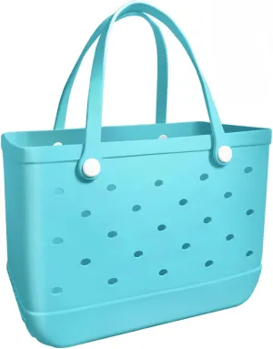 Rubber Beach Bag Beach Tote Bag - Rubber Tote Handbag Waterproof Bags for Women, Travel Totebags for Pool Sports