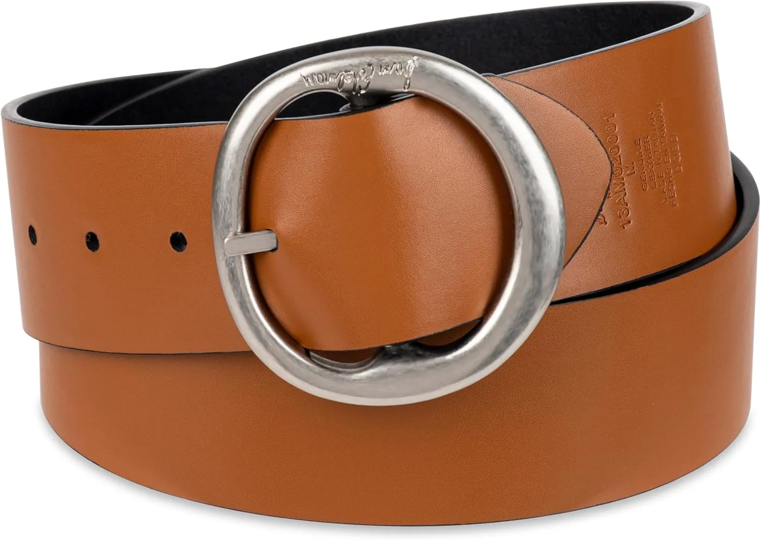 Sam Edelman Women's Two-in-One Reversible Center Bar Buckle Belt, Black Centerbar, Small
