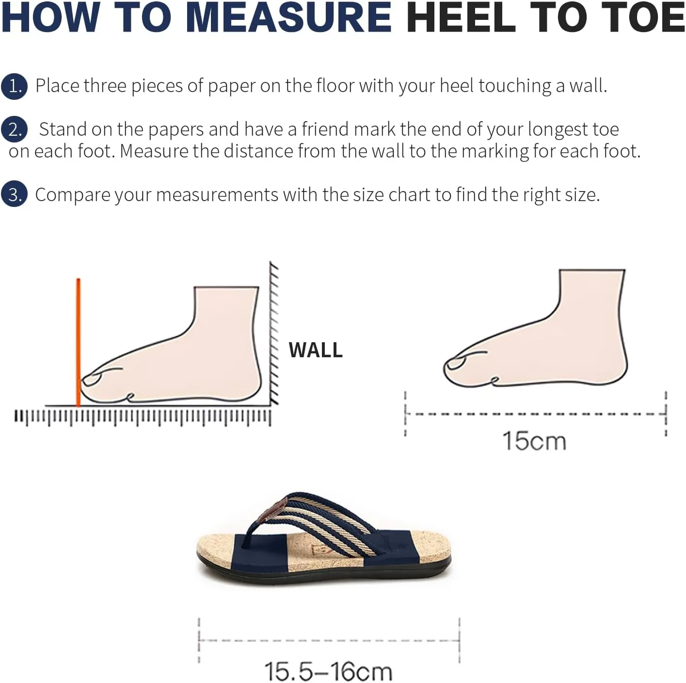 Sandals Men's Flip Flops Striped Men Slippers Stylish Summer Balcony Office Outdoor Beach Indoor Father's Day Gift