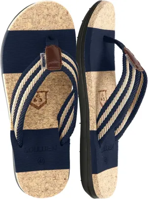 Sandals Men's Flip Flops Striped Men Slippers Stylish Summer Balcony Office Outdoor Beach Indoor Father's Day Gift