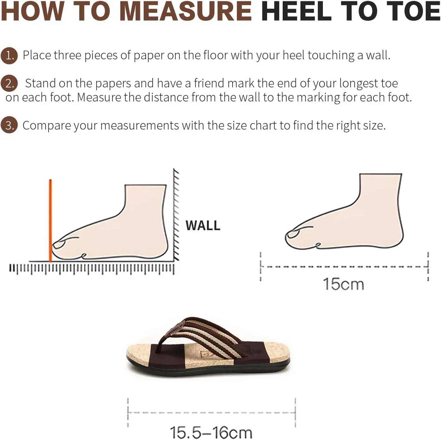Sandals Men's Flip Flops Striped Men Slippers Stylish Summer Balcony Office Outdoor Beach Indoor Father's Day Gift