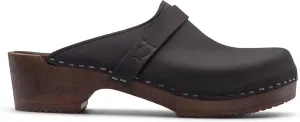 Sandgrens Handmade Swedish Wood Clogs for Men, Low Heel Mule | Malmö