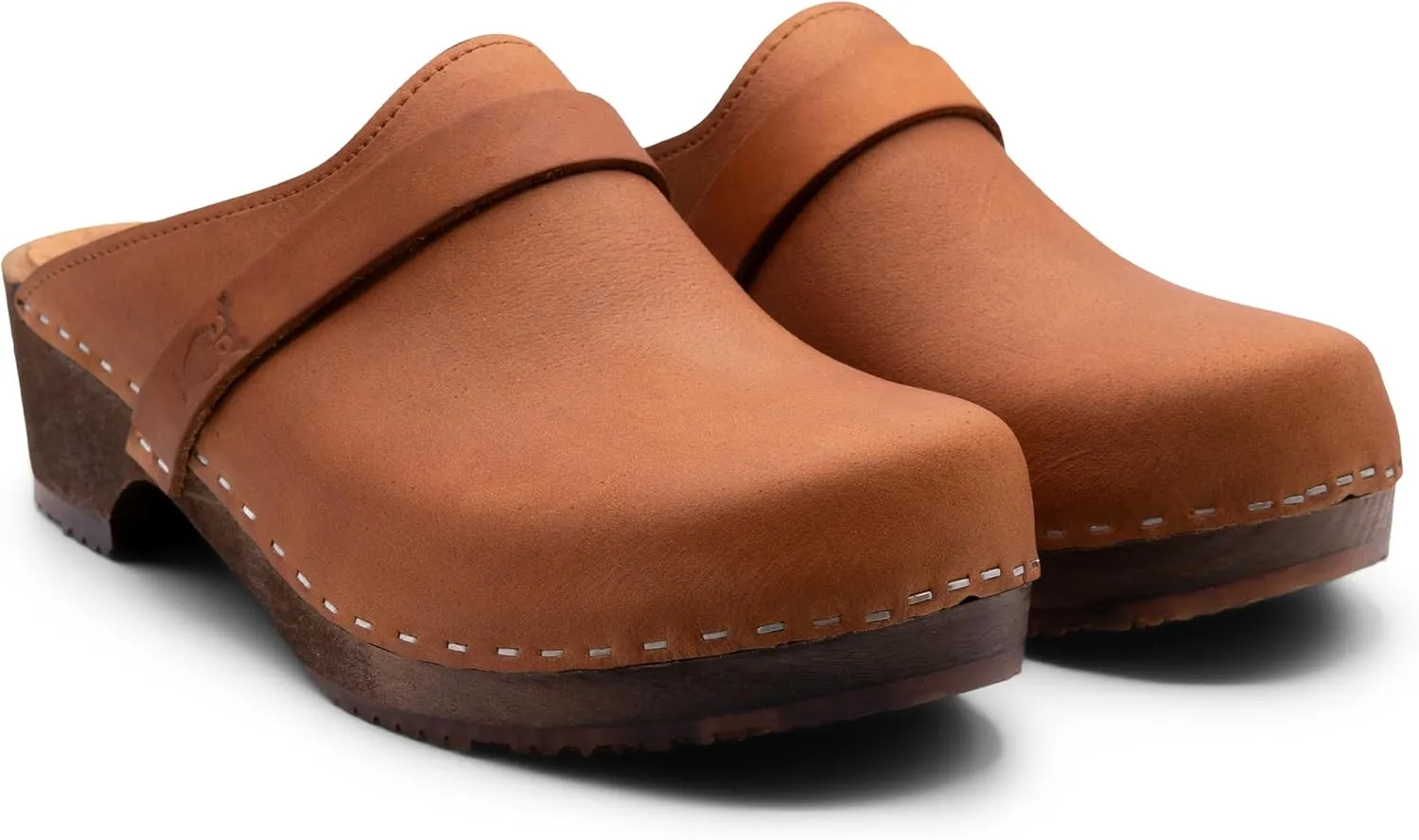Sandgrens Handmade Swedish Wood Clogs for Women, Low Heel Mule | Tokyo