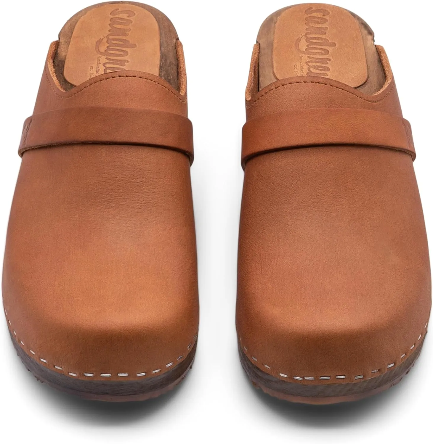 Sandgrens Handmade Swedish Wood Clogs for Women, Low Heel Mule | Tokyo