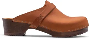 Sandgrens Handmade Swedish Wood Clogs for Women, Low Heel Mule | Tokyo