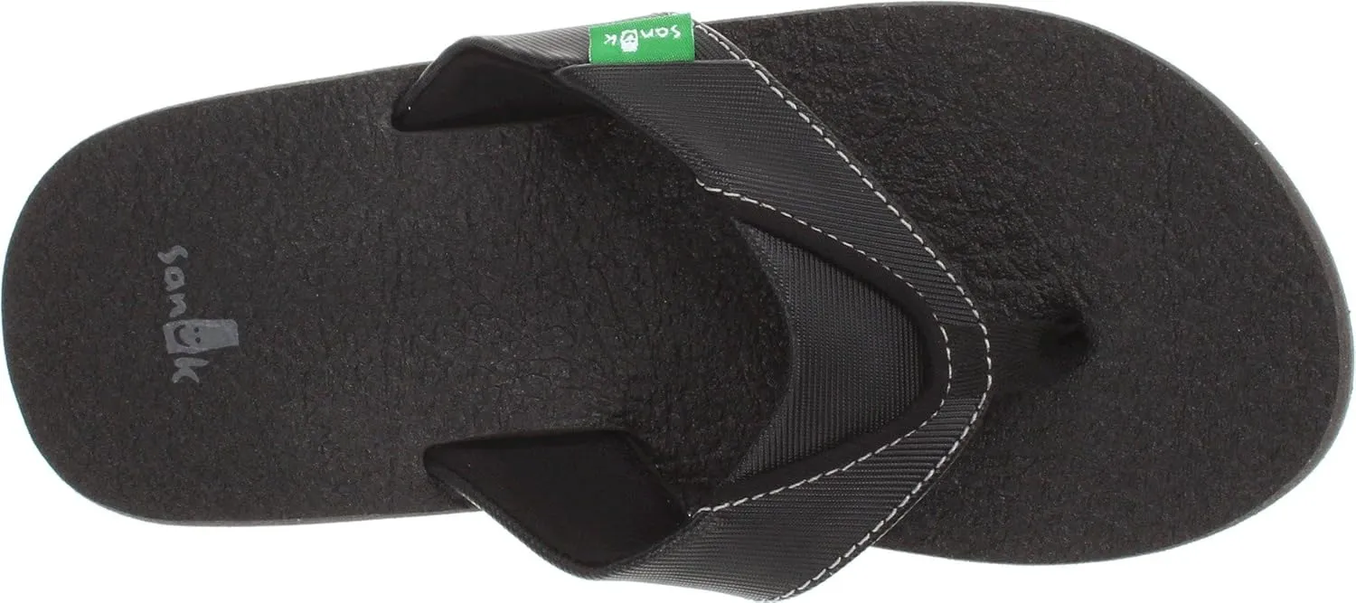 Sanuk Kids unisex-kids Root Beer Cozy Flip Flop