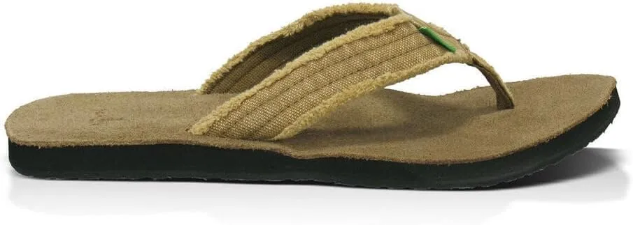 Sanuk Mens Fraid Not | Flip Flops for Men | Mens Sandals | Beach Sandals | Supportive & Lightweight | Comfort Footbed