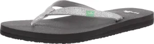 Sanuk womens Yoga Joy Metallic flip flop sandals