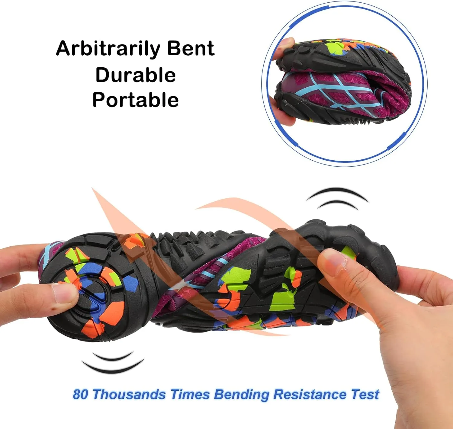 Scurtain Unisex Mens Womens Athletic Hiking Water Shoes Quick Dry Barefoot Aqua Shoes Swim Shoes Beach Shoes with Drainage