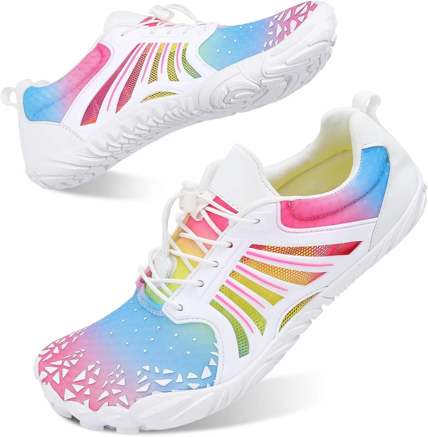 Scurtain Unisex Mens Womens Athletic Hiking Water Shoes Quick Dry Barefoot Aqua Shoes Swim Shoes Beach Shoes with Drainage