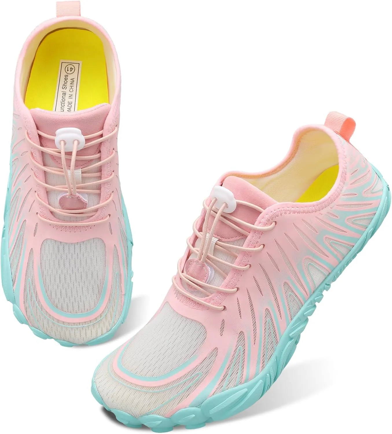 Scurtain Unisex Mens Womens Athletic Hiking Water Shoes Quick Dry Barefoot Aqua Shoes Swim Shoes Beach Shoes with Drainage