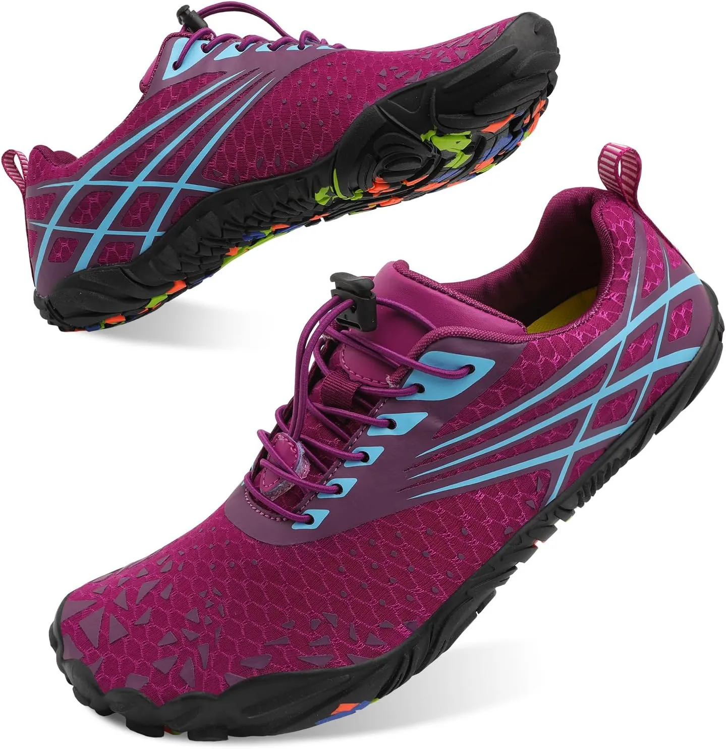 Scurtain Unisex Mens Womens Athletic Hiking Water Shoes Quick Dry Barefoot Aqua Shoes Swim Shoes Beach Shoes with Drainage