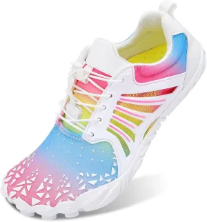 Scurtain Unisex Mens Womens Athletic Hiking Water Shoes Quick Dry Barefoot Aqua Shoes Swim Shoes Beach Shoes with Drainage