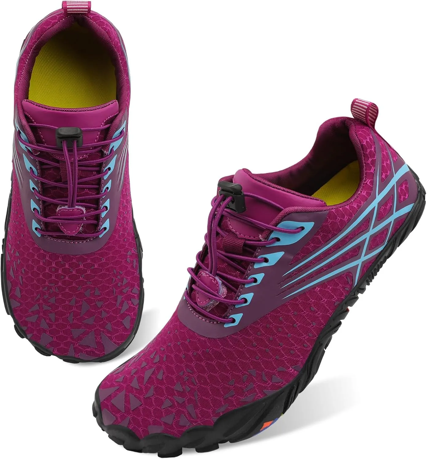 Scurtain Unisex Mens Womens Athletic Hiking Water Shoes Quick Dry Barefoot Aqua Shoes Swim Shoes Beach Shoes with Drainage