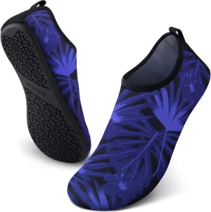 SEEKWAY Water Shoes Quick-Dry Aqua Socks Barefoot Slip-on for Beach Pool Swim River Yoga Lake Surf Women Men Black SK001