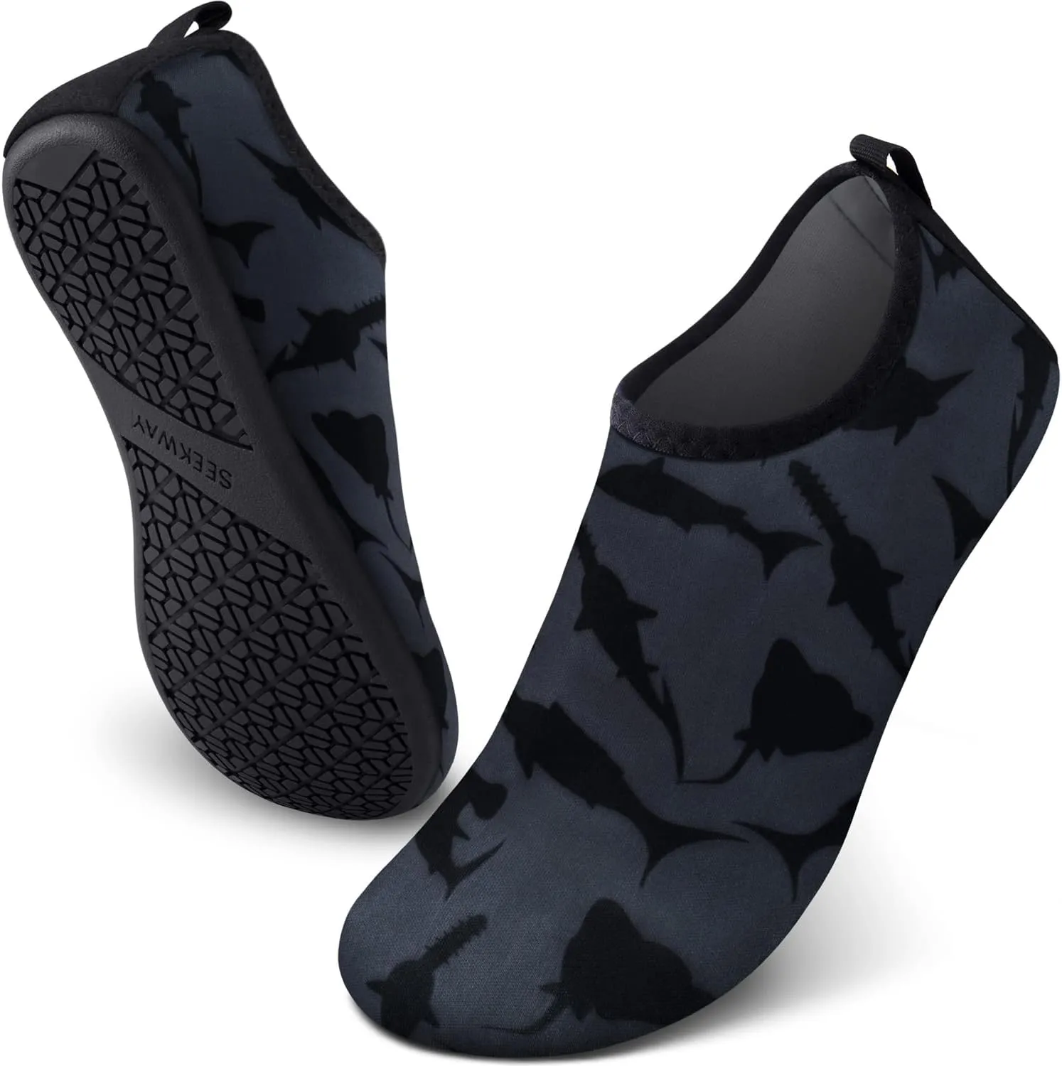 SEEKWAY Water Shoes Quick-Dry Aqua Socks Barefoot Slip-on for Beach Pool Swim River Yoga Lake Surf Women Men SK001