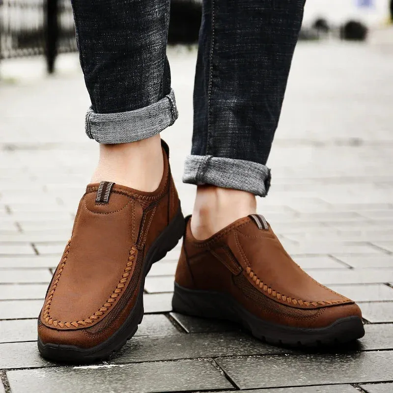 Shoes Flat Hot price drop Men Comfortable Shoes Leisure Breathable Fashion Men Loafers Handmade Sneakers Worldwide shipping Casual Retro Shoes Loafers