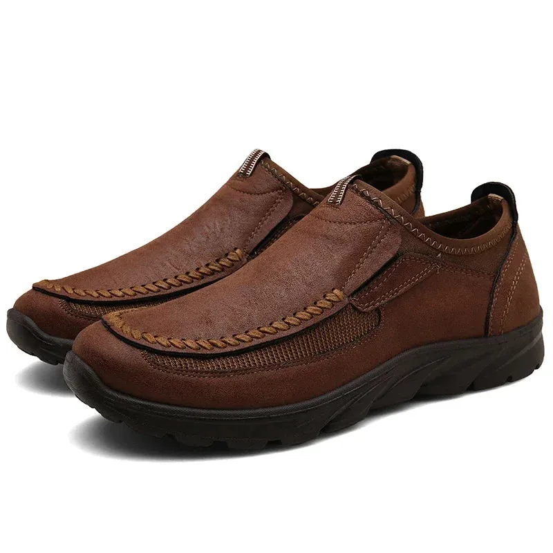 Shoes Flat Hot price drop Men Comfortable Shoes Leisure Breathable Fashion Men Loafers Handmade Sneakers Worldwide shipping Casual Retro Shoes Loafers