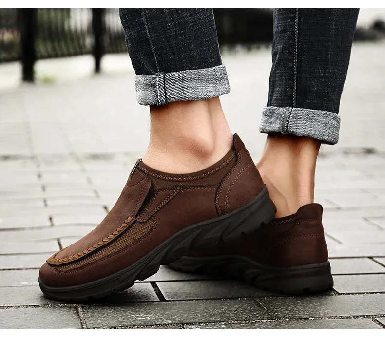 Shoes Flat Hot price drop Men Comfortable Shoes Leisure Breathable Fashion Men Loafers Handmade Sneakers Worldwide shipping Casual Retro Shoes Loafers