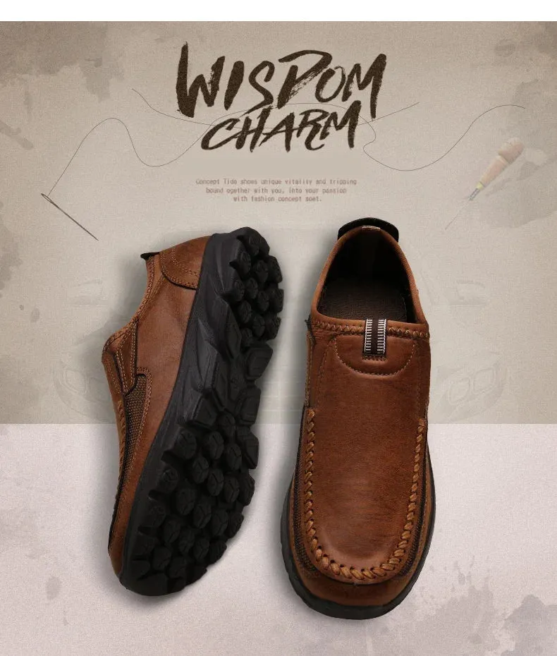 Shoes Flat Hot price drop Men Comfortable Shoes Leisure Breathable Fashion Men Loafers Handmade Sneakers Worldwide shipping Casual Retro Shoes Loafers