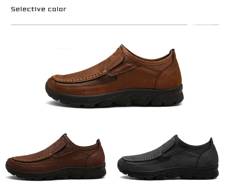 Shoes Flat Hot price drop Men Comfortable Shoes Leisure Breathable Fashion Men Loafers Handmade Sneakers Worldwide shipping Casual Retro Shoes Loafers