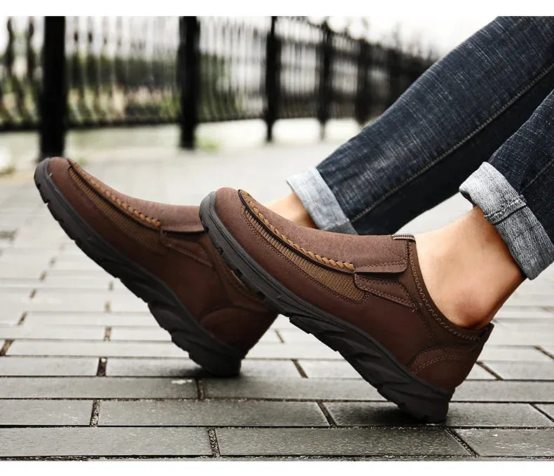 Shoes Flat Hot price drop Men Comfortable Shoes Leisure Breathable Fashion Men Loafers Handmade Sneakers Worldwide shipping Casual Retro Shoes Loafers