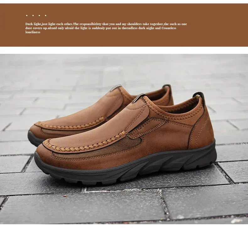 Shoes Flat Hot price drop Men Comfortable Shoes Leisure Breathable Fashion Men Loafers Handmade Sneakers Worldwide shipping Casual Retro Shoes Loafers