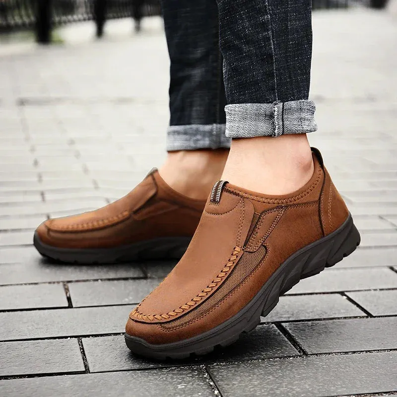 Shoes Flat Hot price drop Men Comfortable Shoes Leisure Breathable Fashion Men Loafers Handmade Sneakers Worldwide shipping Casual Retro Shoes Loafers