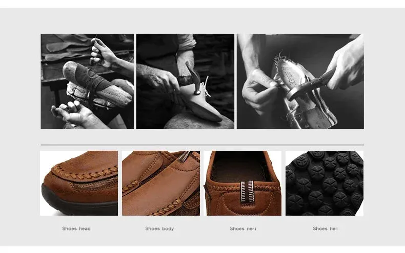 Shoes Flat Hot price drop Men Comfortable Shoes Leisure Breathable Fashion Men Loafers Handmade Sneakers Worldwide shipping Casual Retro Shoes Loafers