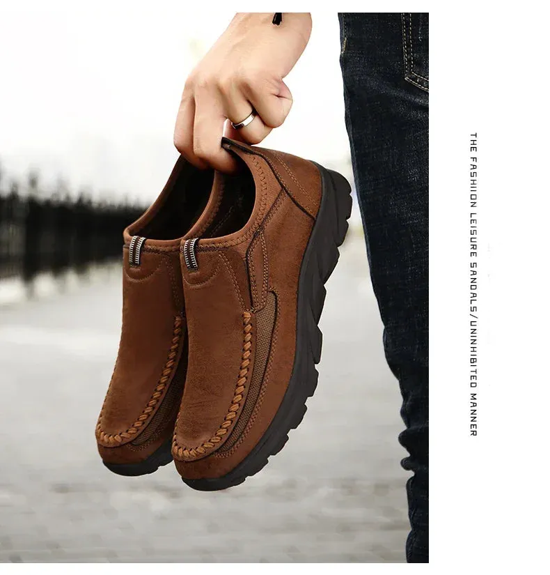 Shoes Flat Hot price drop Men Comfortable Shoes Leisure Breathable Fashion Men Loafers Handmade Sneakers Worldwide shipping Casual Retro Shoes Loafers