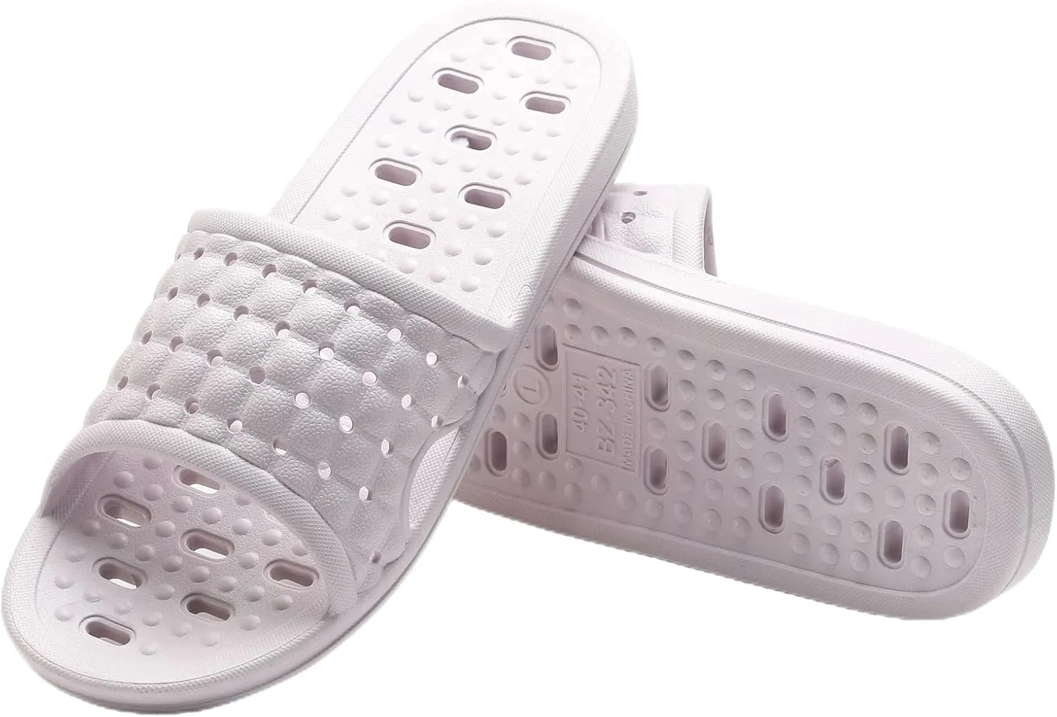 Shower Shoes Quick Dry Non-Slip Bathroom Slippers for Men Women Dorm Home Slides