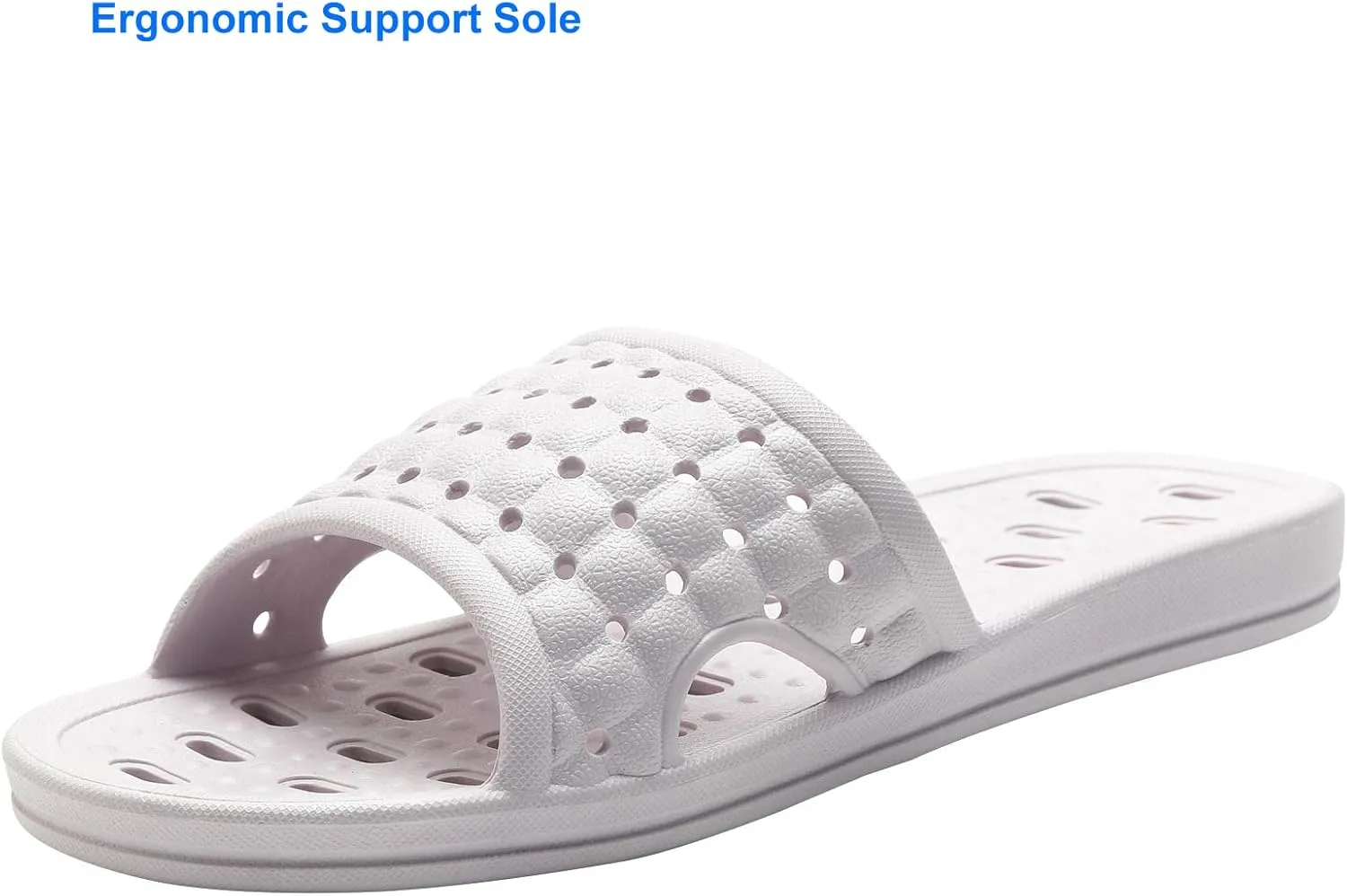 Shower Shoes Quick Dry Non-Slip Bathroom Slippers for Men Women Dorm Home Slides